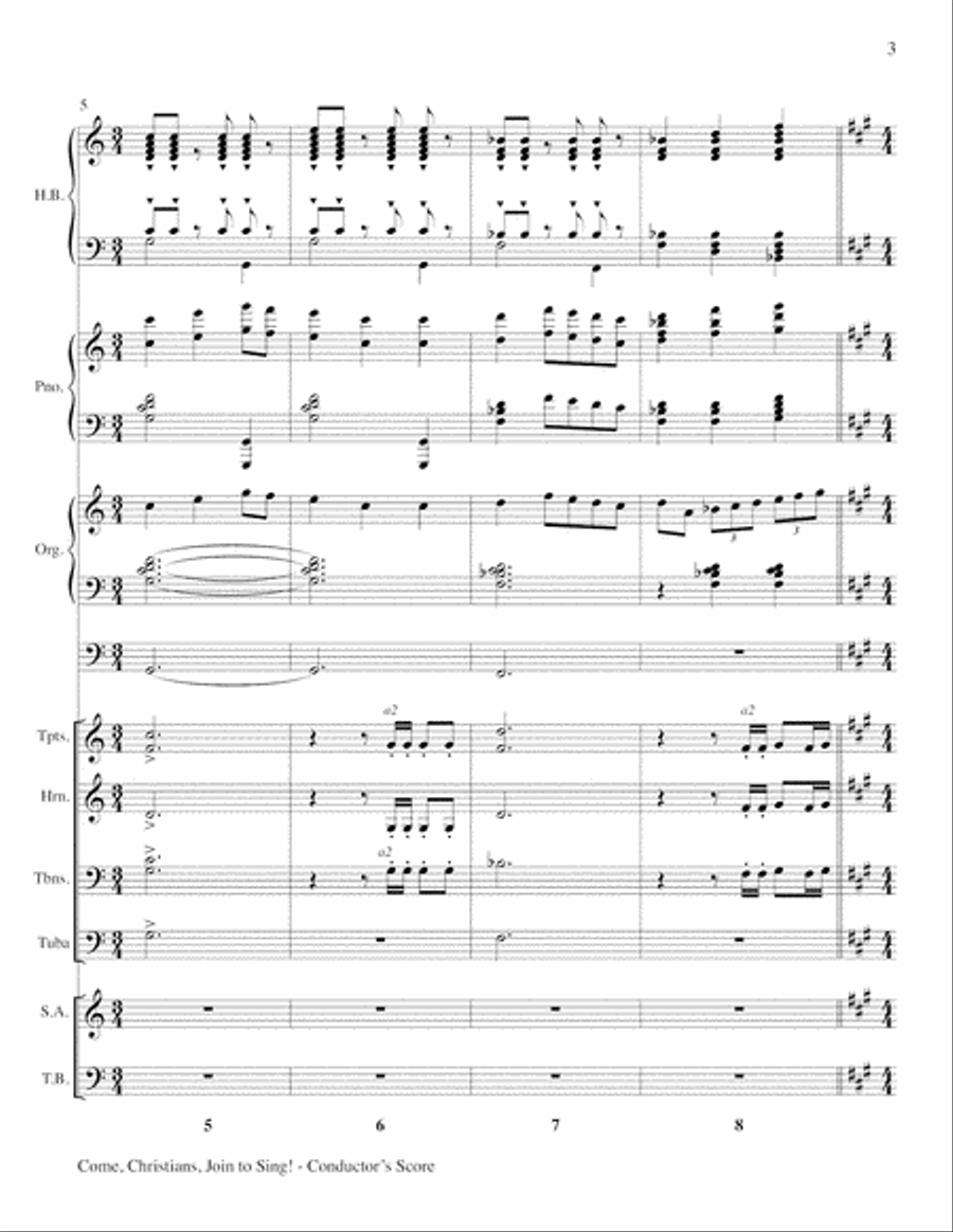 Come Christians, Join to Sing 4-Part scores gallery preview page 3