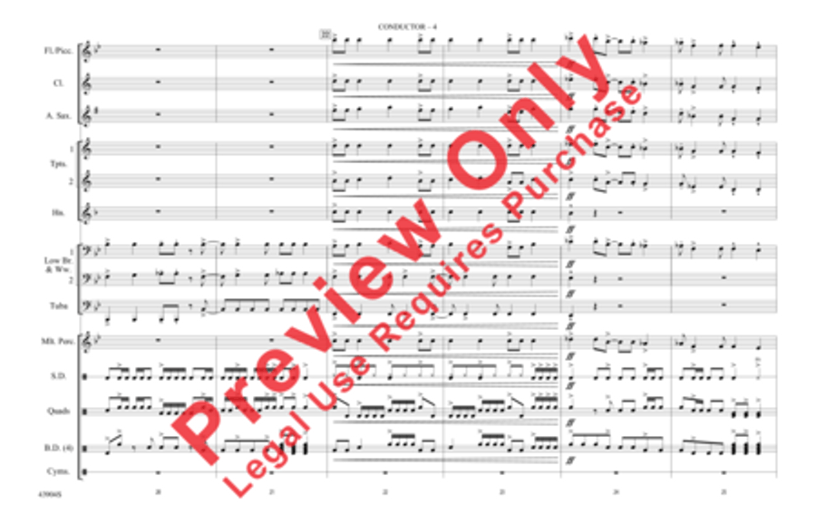 Rock and Roll Marching Band scores gallery preview page 5