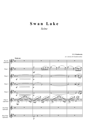 Book cover for Swan Lake - Flute Quartet/Choir