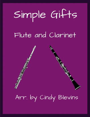 Book cover for Simple Gifts, Flute and Clarinet