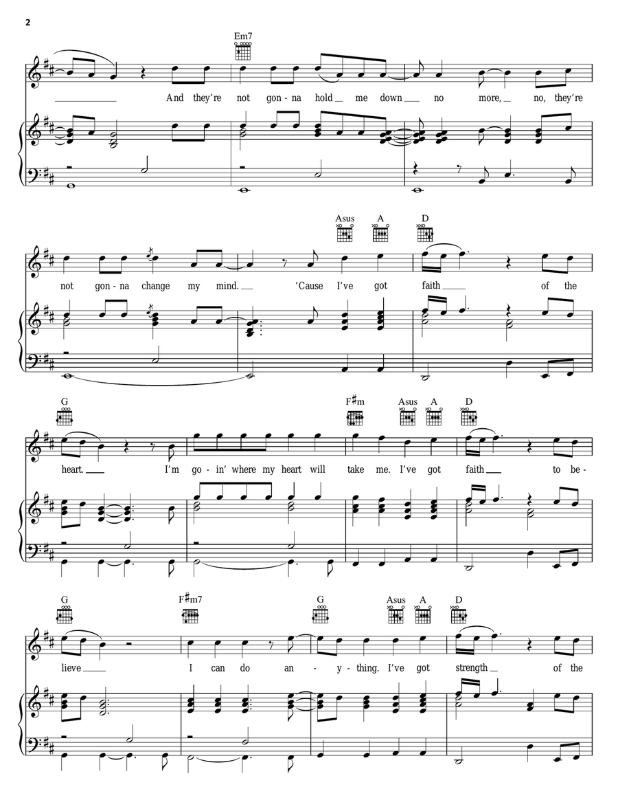 Enterprise Theme (Where My Heart Will Take Me) Piano, Vocal, Guitar scores gallery preview page 2