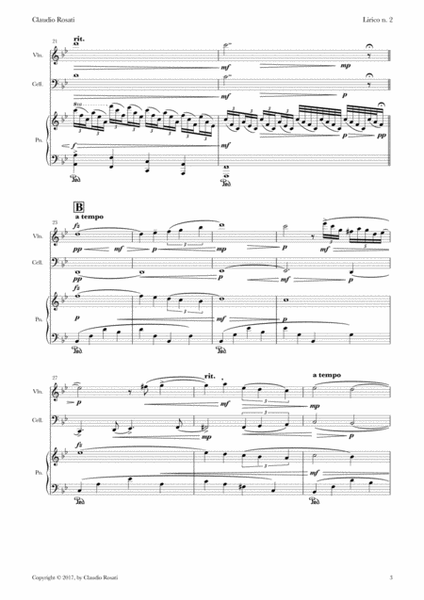 Lirico n. 2 (piano-cello-violin) image number null