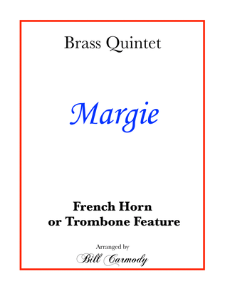 Book cover for Margie (horn or trombone feature)