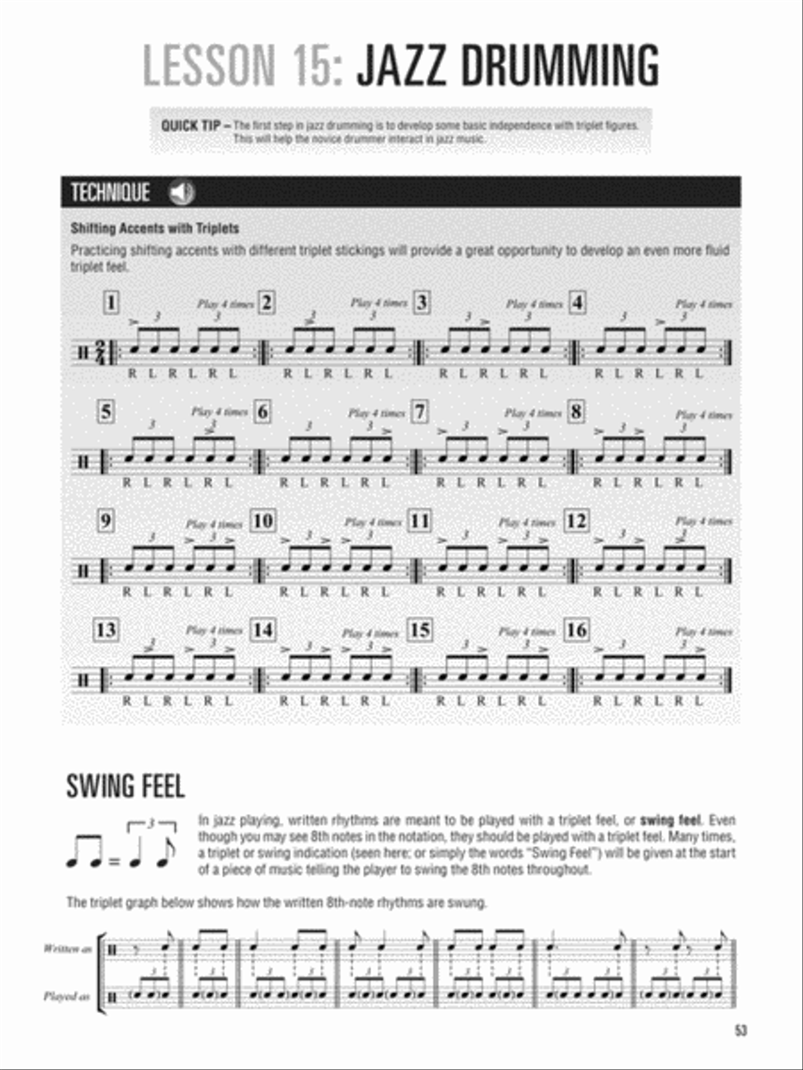 Hal Leonard Drumset Method – Book 1 Percussion scores gallery preview page 5