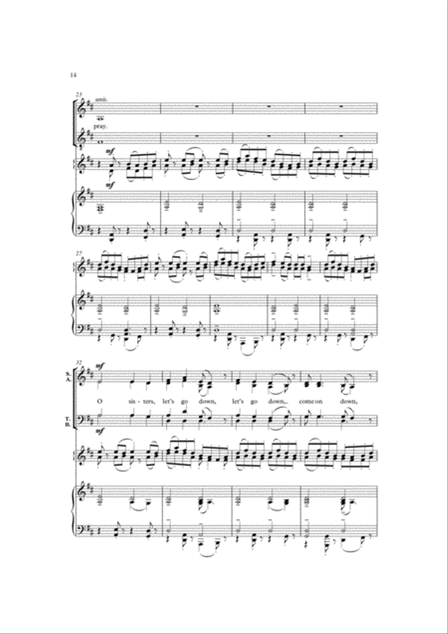 My Song in the Night (Anthology) 4-Part scores gallery preview page 4