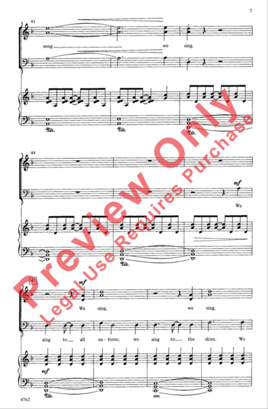 Gloria In Excelsis 3-Part scores gallery preview page 6