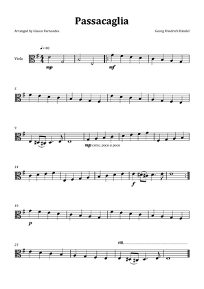 Passacaglia by Handel/Halvorsen - Viola Solo