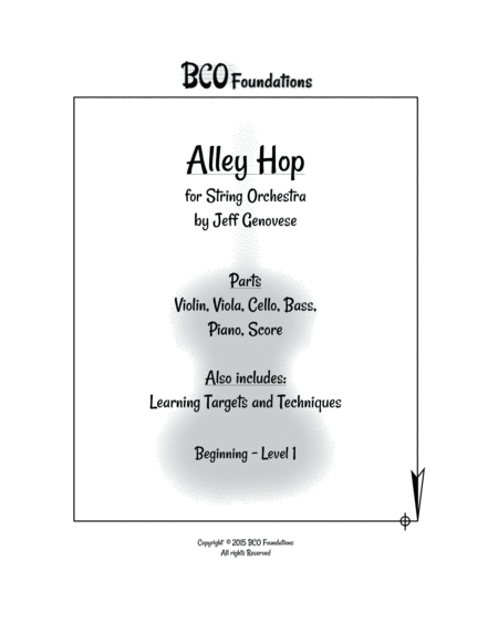 Alley Hop for Beginning String Orchestra