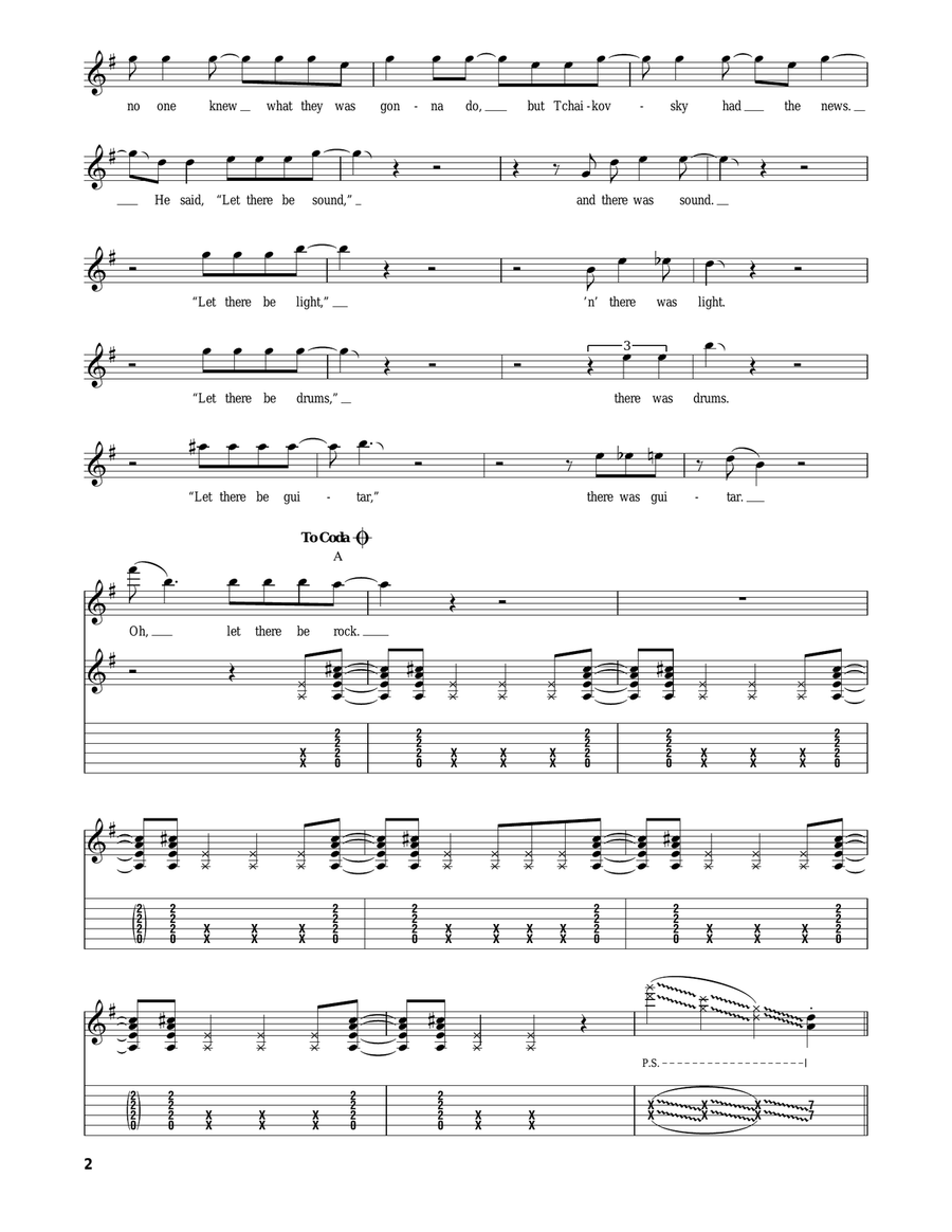 Let There Be Rock Acoustic Guitar scores gallery preview page 2