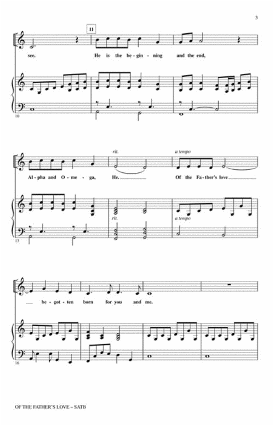 Of the Father's Love Of the Father's Love 4-Part scores gallery preview page 3