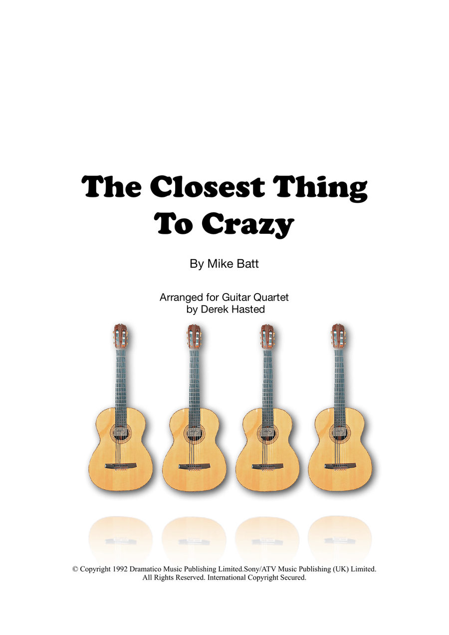 The Closest Thing To Crazy Guitar Ensemble scores gallery preview page 1