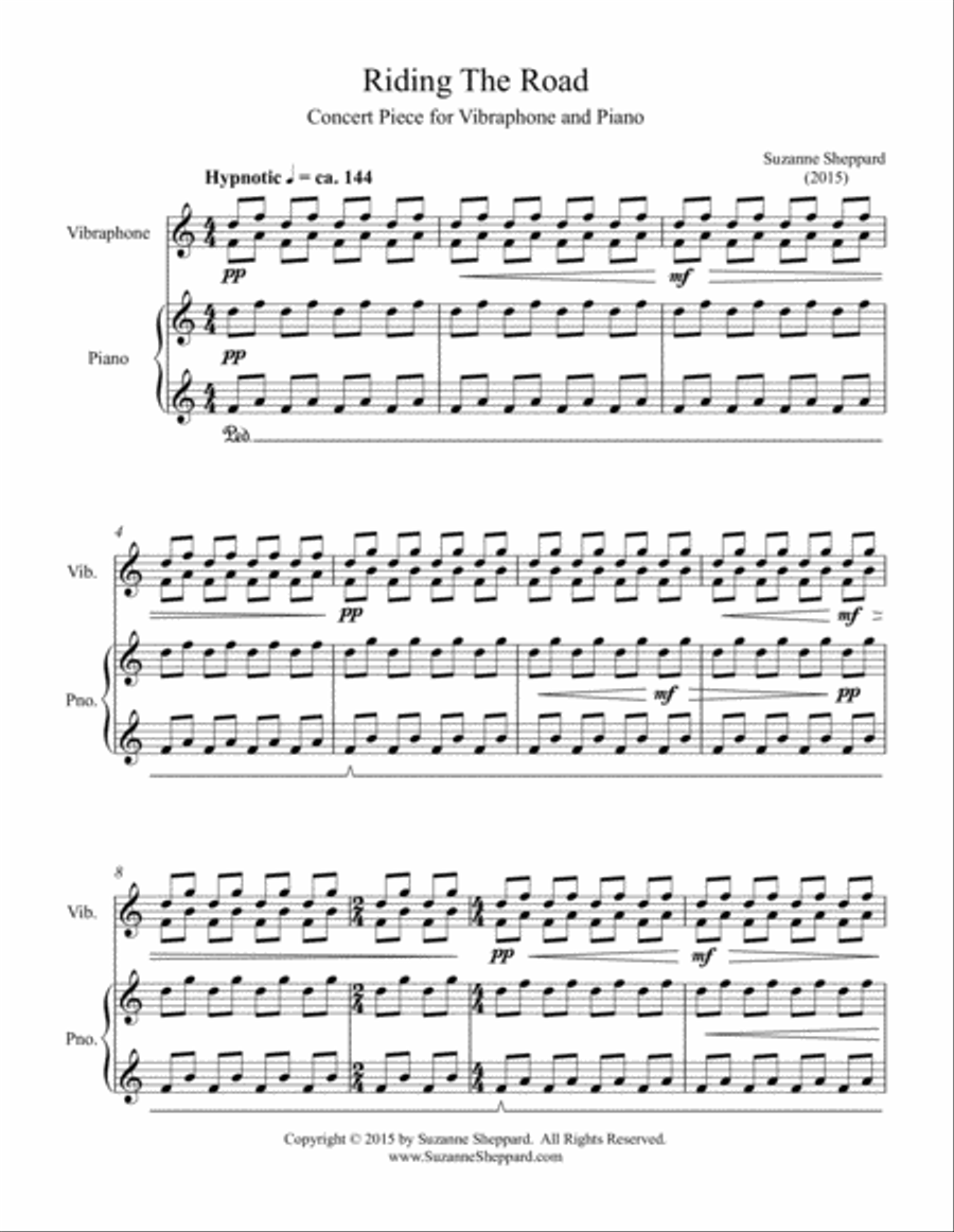 Riding the Road Piano scores gallery preview page 1
