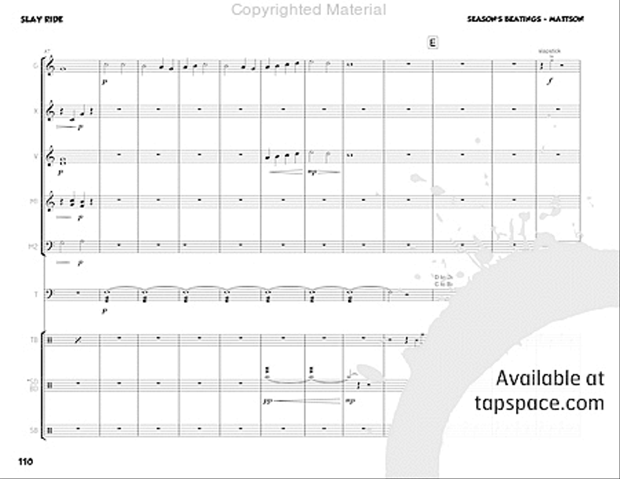 Season's Beatings Percussion Ensemble scores gallery preview page 23