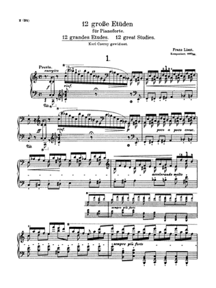 Book cover for Liszt: Etudes (Volume I)