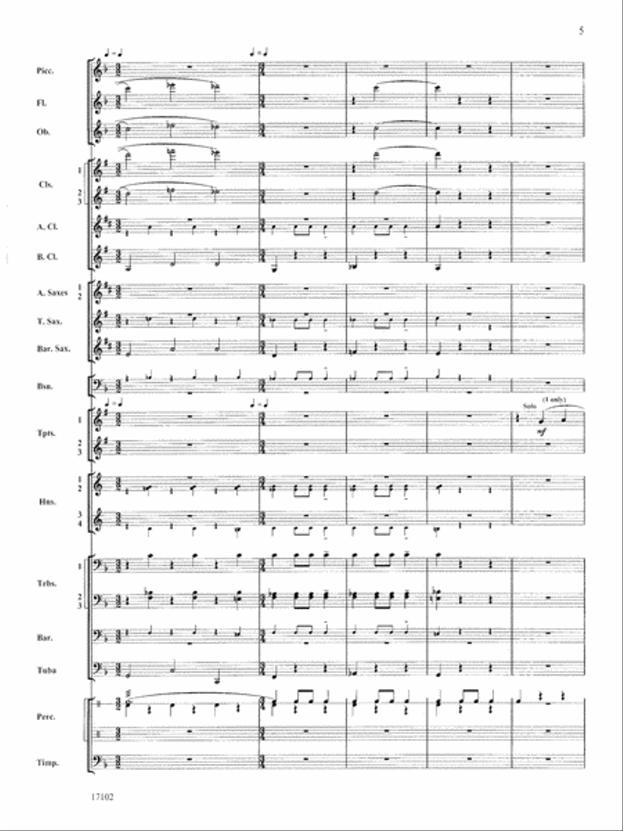 Andalusia: Score Andalusia: Score Concert Band scores gallery preview page 5