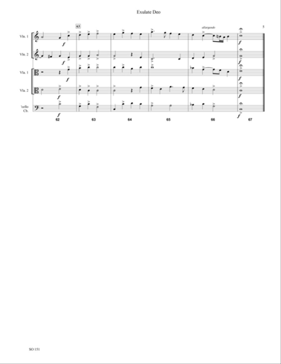 Exulate Deo Exulate Deo String Orchestra scores gallery preview page 5