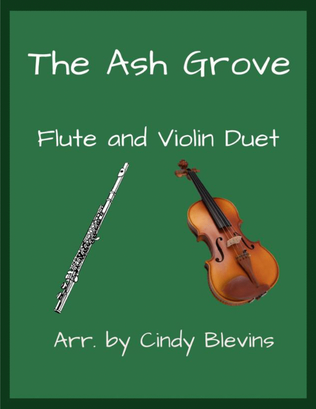 Book cover for The Ash Grove, Flute and Violin