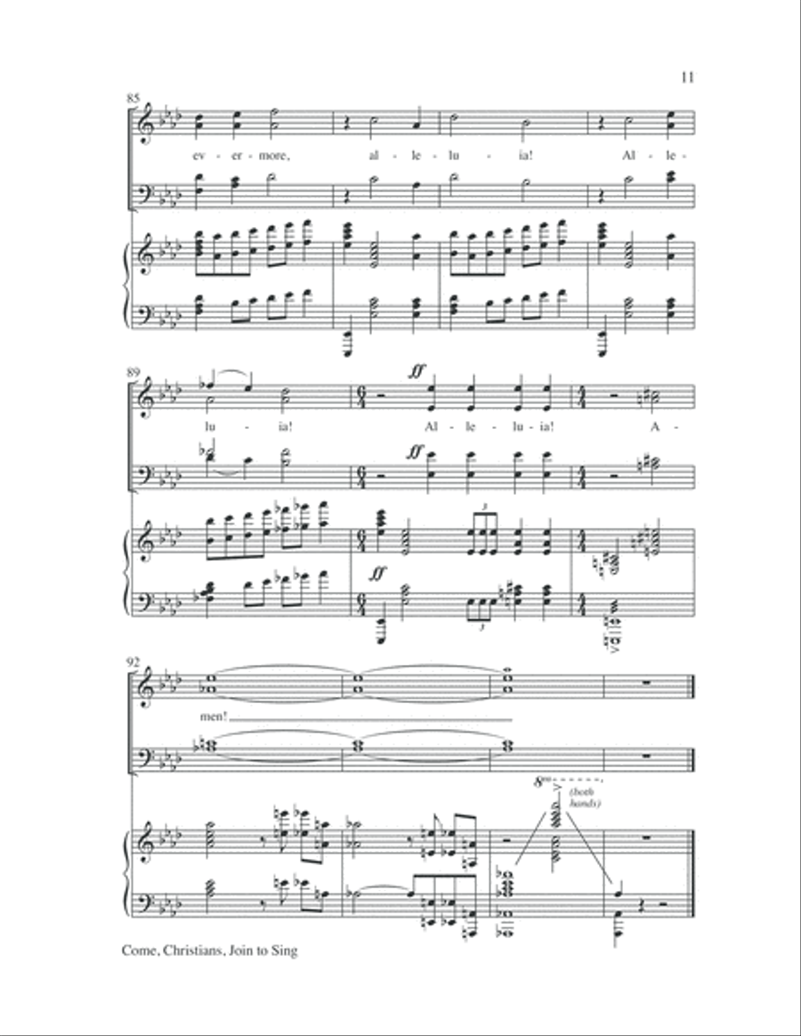 Come, Christians, Join to Sing 4-Part scores gallery preview page 12