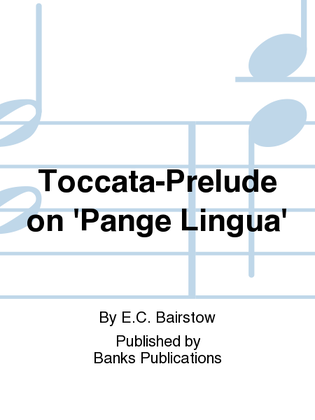 Book cover for Toccata-Prelude on 'Pange Lingua'