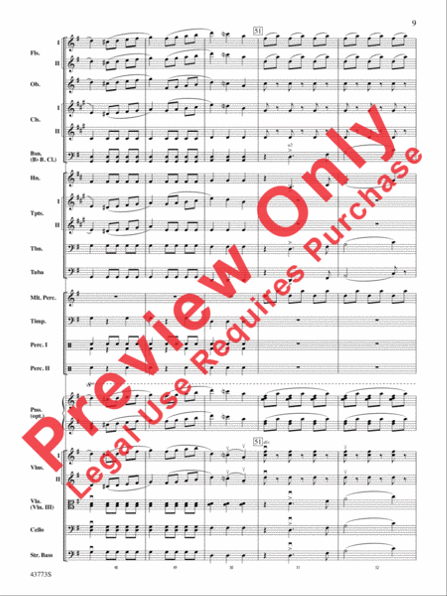 The Beautiful Galatea The Beautiful Galatea Full Orchestra scores gallery preview page 10