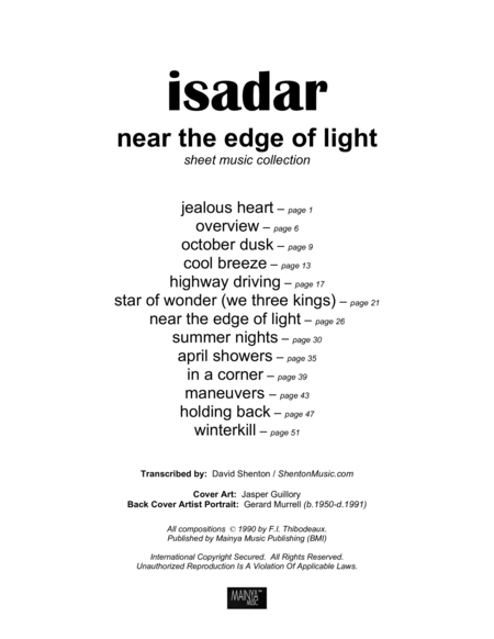 ISADAR - Near the Edge of Light (complete collection)