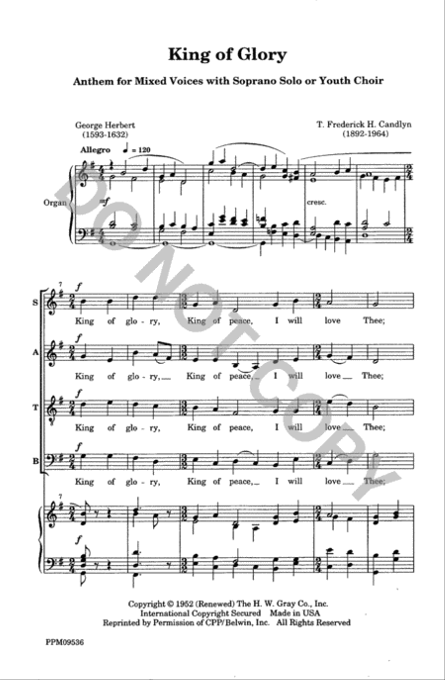 King of Glory King of Glory 4-Part scores gallery preview page 2