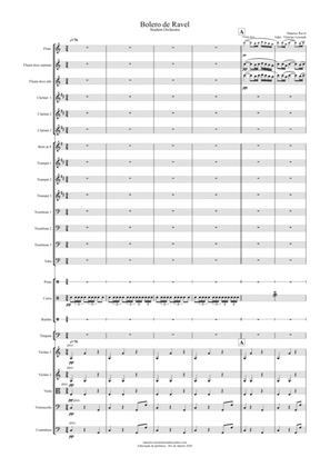 Book cover for Bolero de Ravel - Student Orchestra