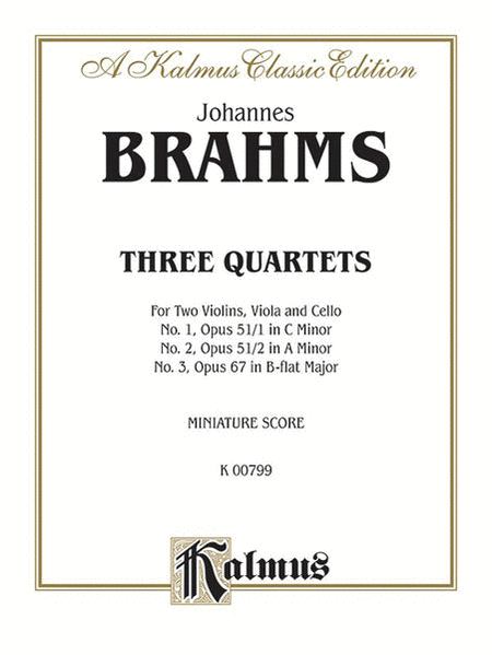 String Quartets: Op. 51, Nos. 1 and 2, Op. 67