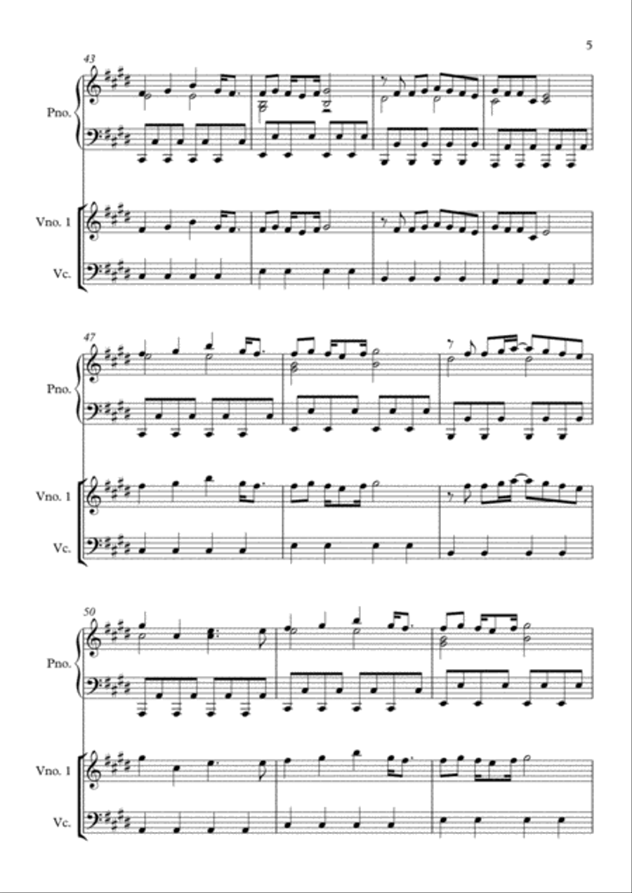 Counting Stars Counting Stars Piano Trio scores gallery preview page 6
