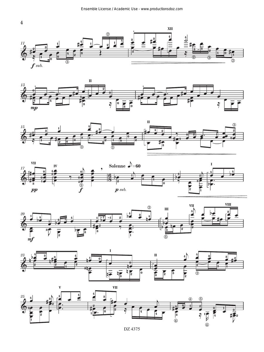 Sonatine d’Amboise Classical Guitar scores gallery preview page 4