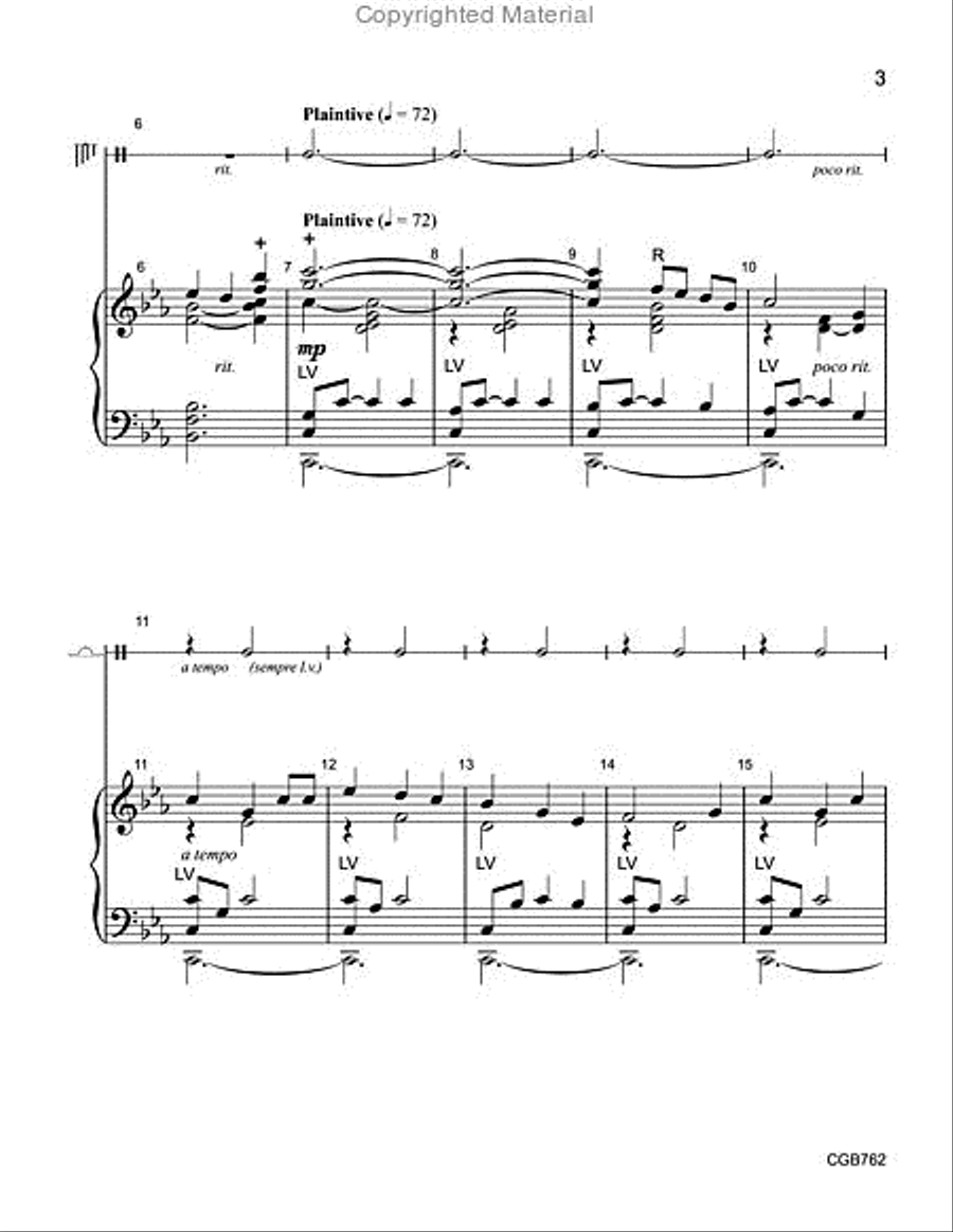 I Wonder as I Wander (3-5 octaves) 5-Octaves scores gallery preview page 3