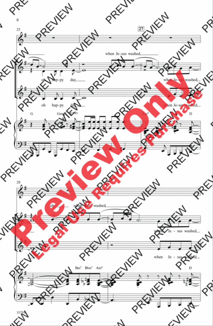 Oh Happy Day Women's Choir scores gallery preview page 6