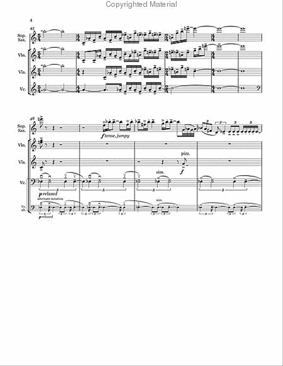 Quartet Chamber Music scores gallery preview page 7