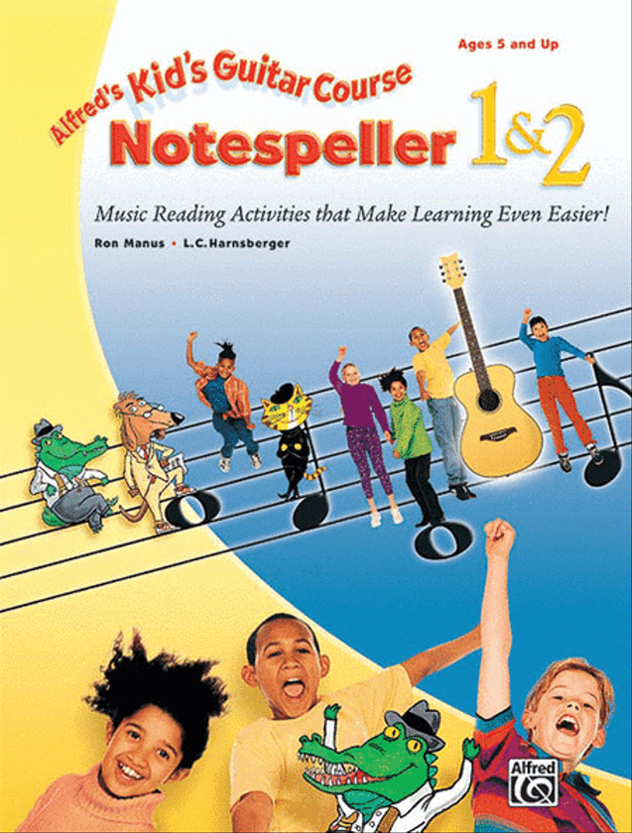 Alfred's Kid's Guitar Course: Notespeller 1 & 2 Easy Guitar scores gallery preview page 1