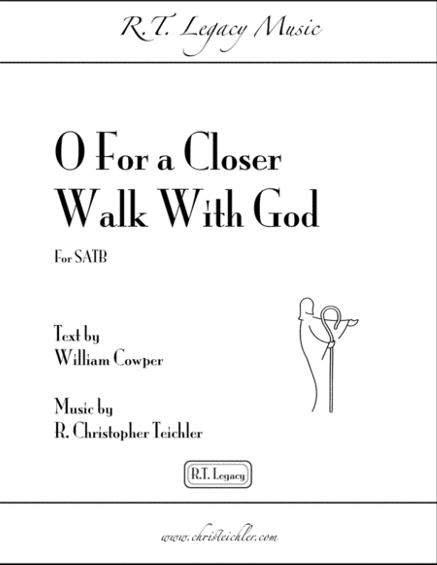 O For a Closer Walk With God - SATB 4-Part scores gallery preview page 1