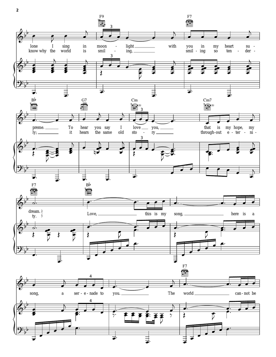 This Is My Song Piano, Vocal, Guitar scores gallery preview page 2