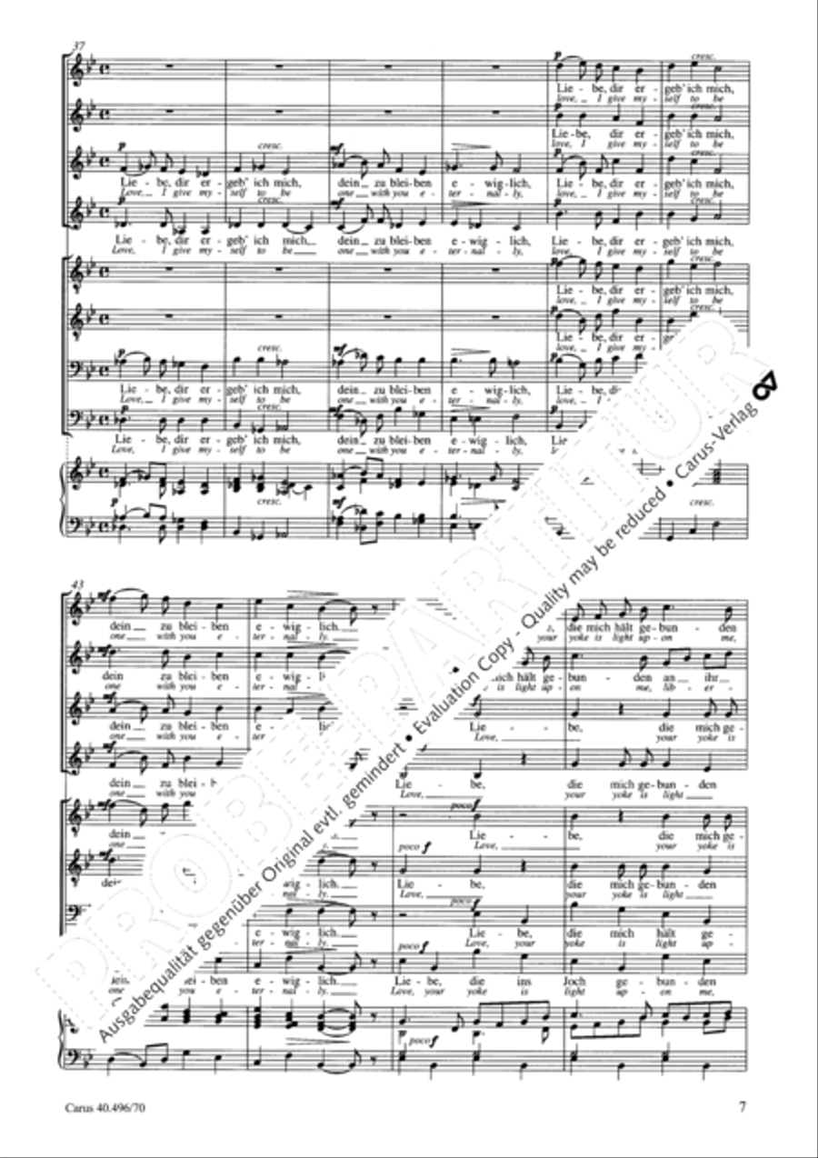 Love, I give myself SSAATTBB scores gallery preview page 8