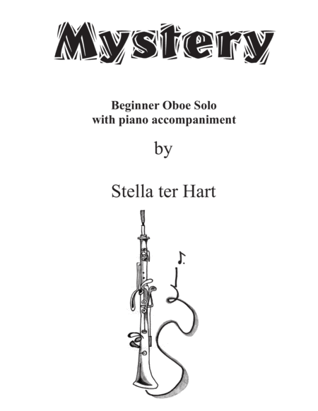 Mystery - beginner Oboe solo with piano accompaniment image number null