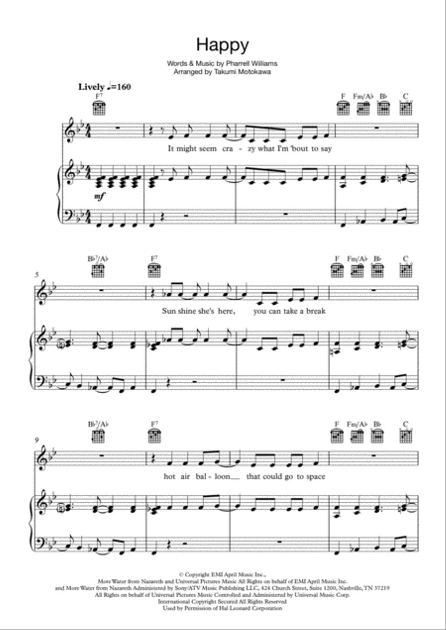 Happy Voice scores gallery preview page 1