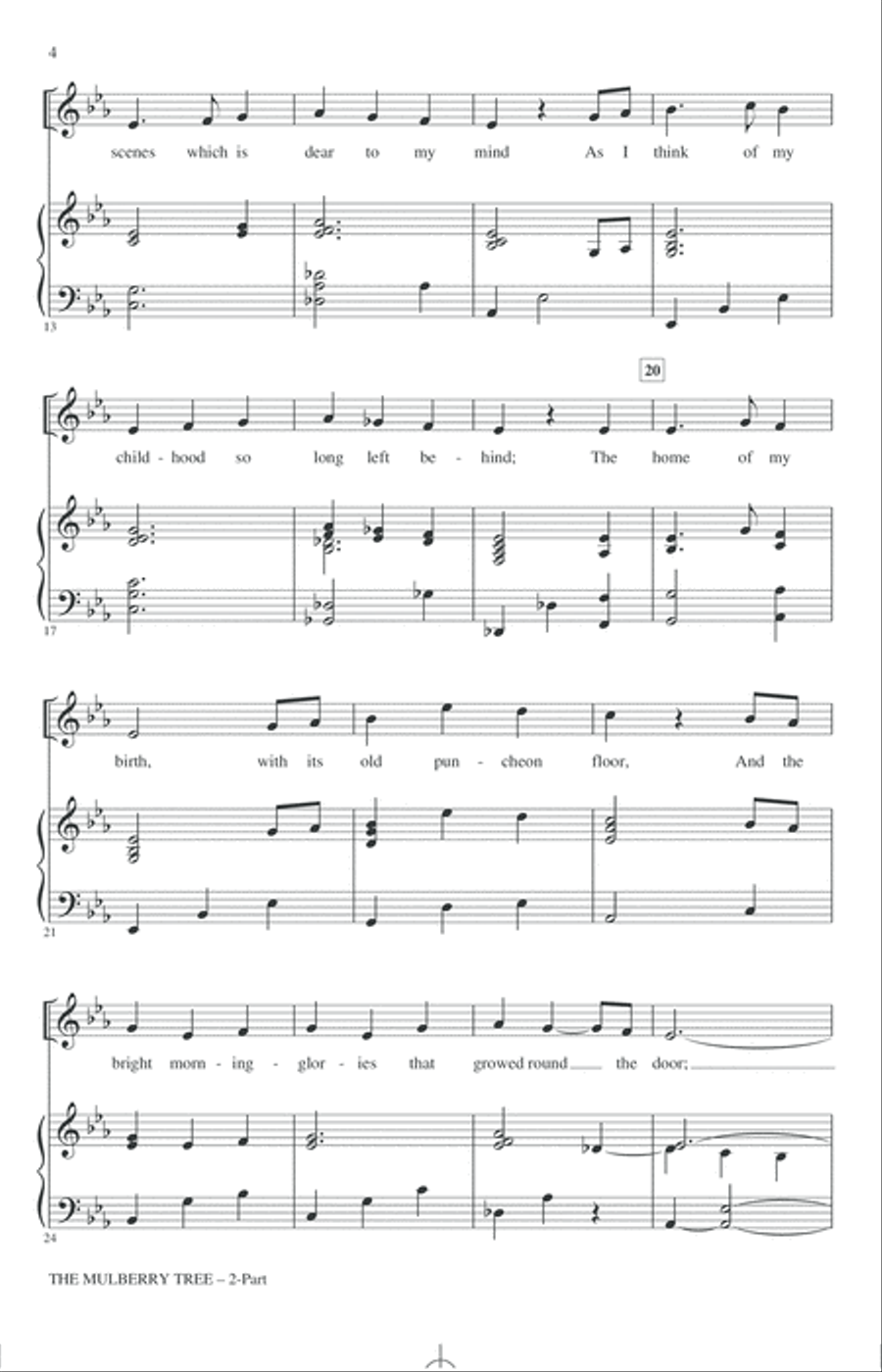 The Mulberry Tree 2-Part scores gallery preview page 2