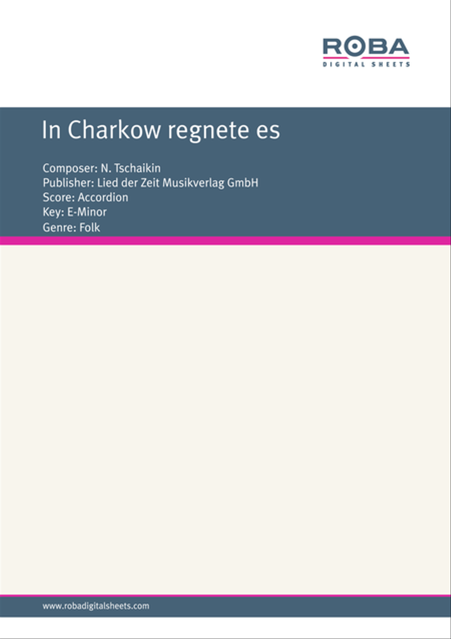 In Charkow regnete es Accordion scores gallery preview page 1