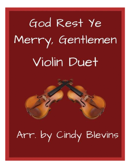 God Rest Ye Merry, Gentlemen, for Violin Duet image number null