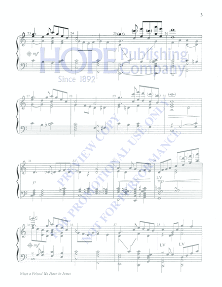 What a Friend We Have in Jesus 5-Octaves scores gallery preview page 5