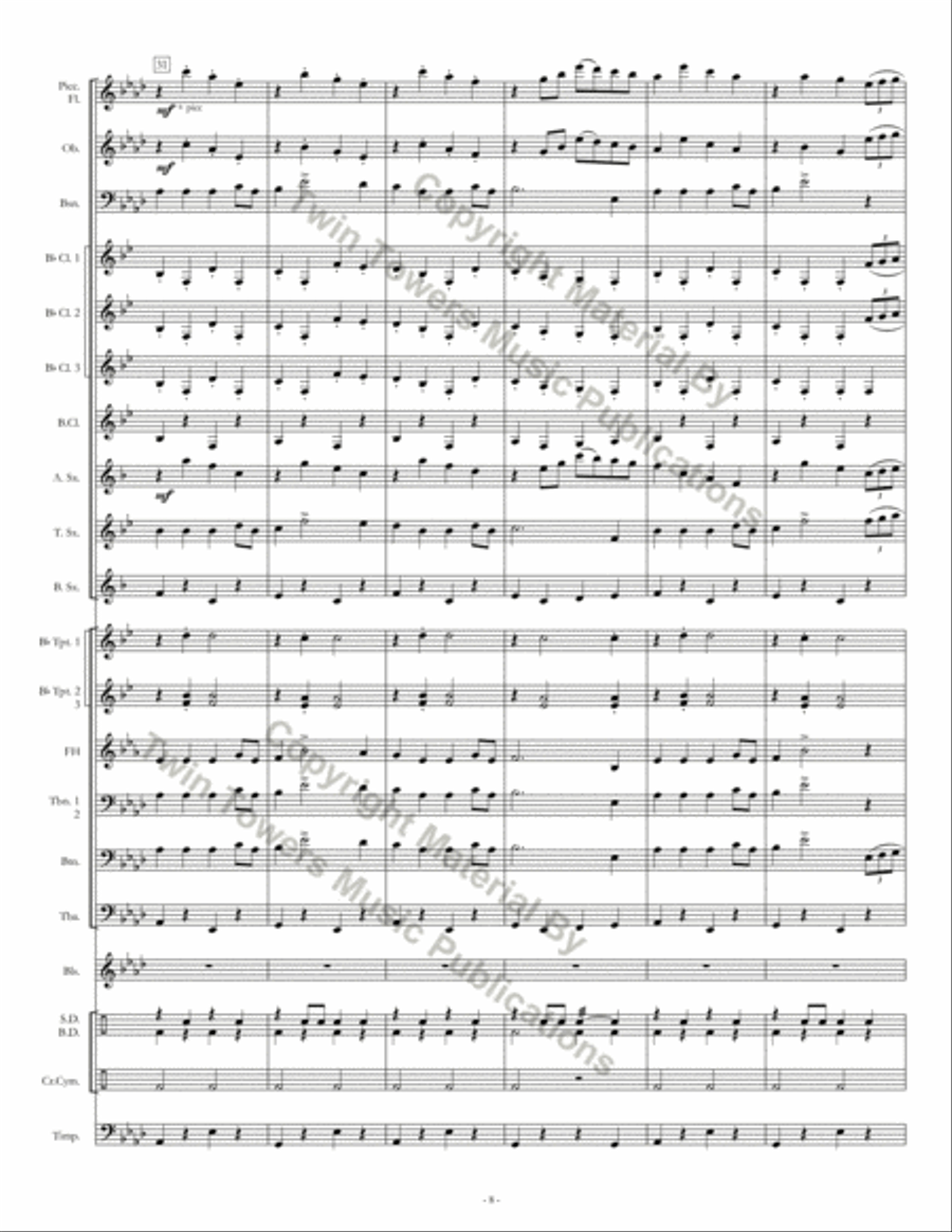 Fort Valley March Concert Band scores gallery preview page 9