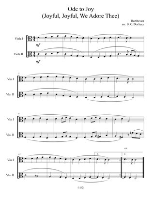 Ode to Joy (Viola Duet)
