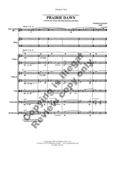 Prairie Dawn (Additional Orchestra Score)