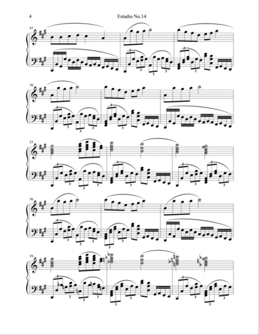 Etude No.14 Etude No.14 Piano Method scores gallery preview page 4