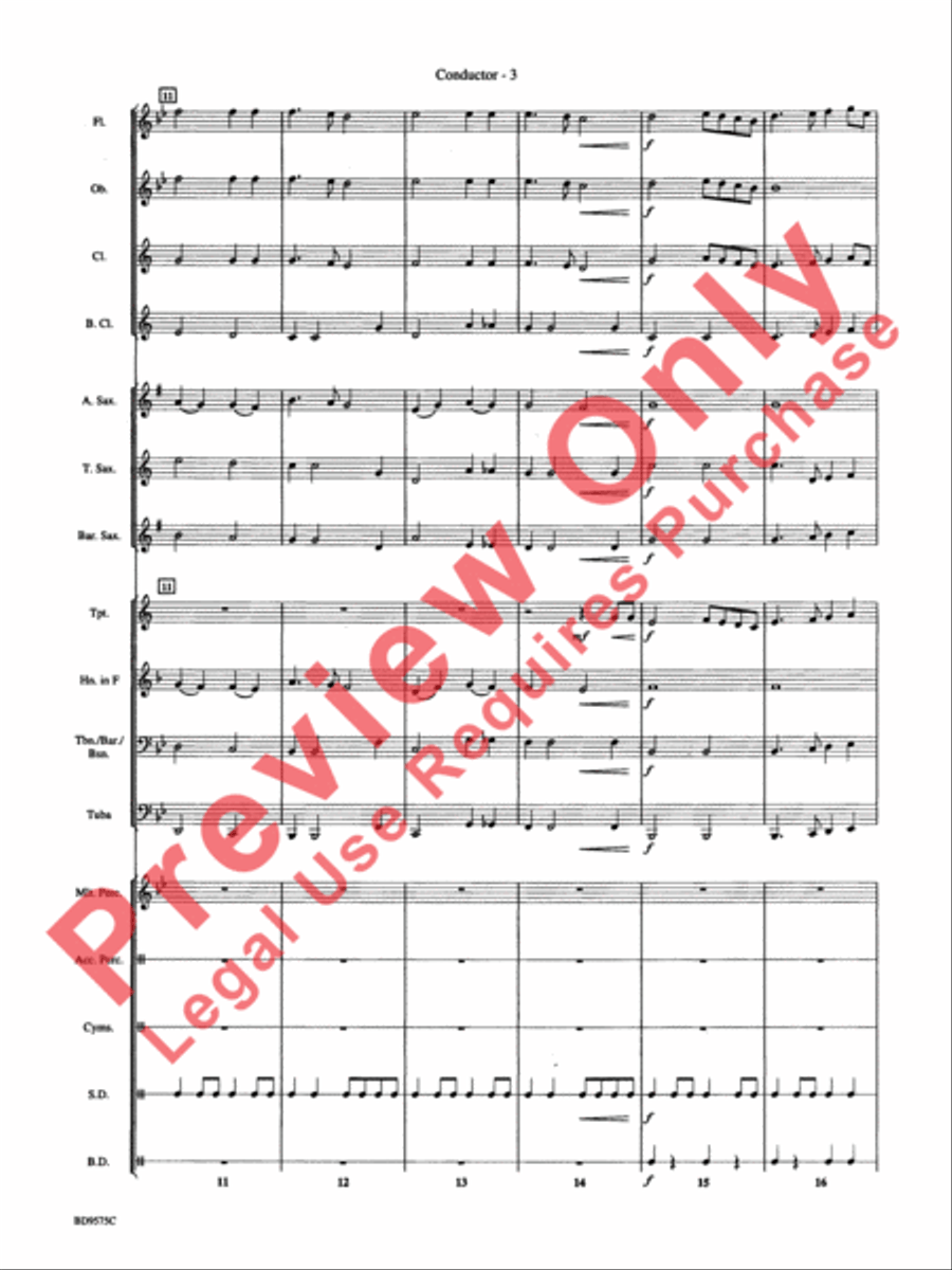 American Fantasy Concert Band scores gallery preview page 6