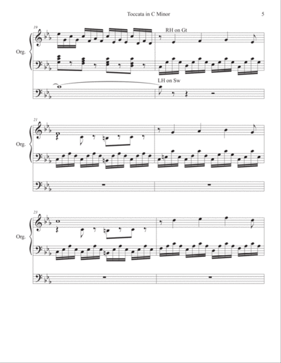 Toccata in C minor from Suite Gothique with Cadenza Organ Solo scores gallery preview page 5