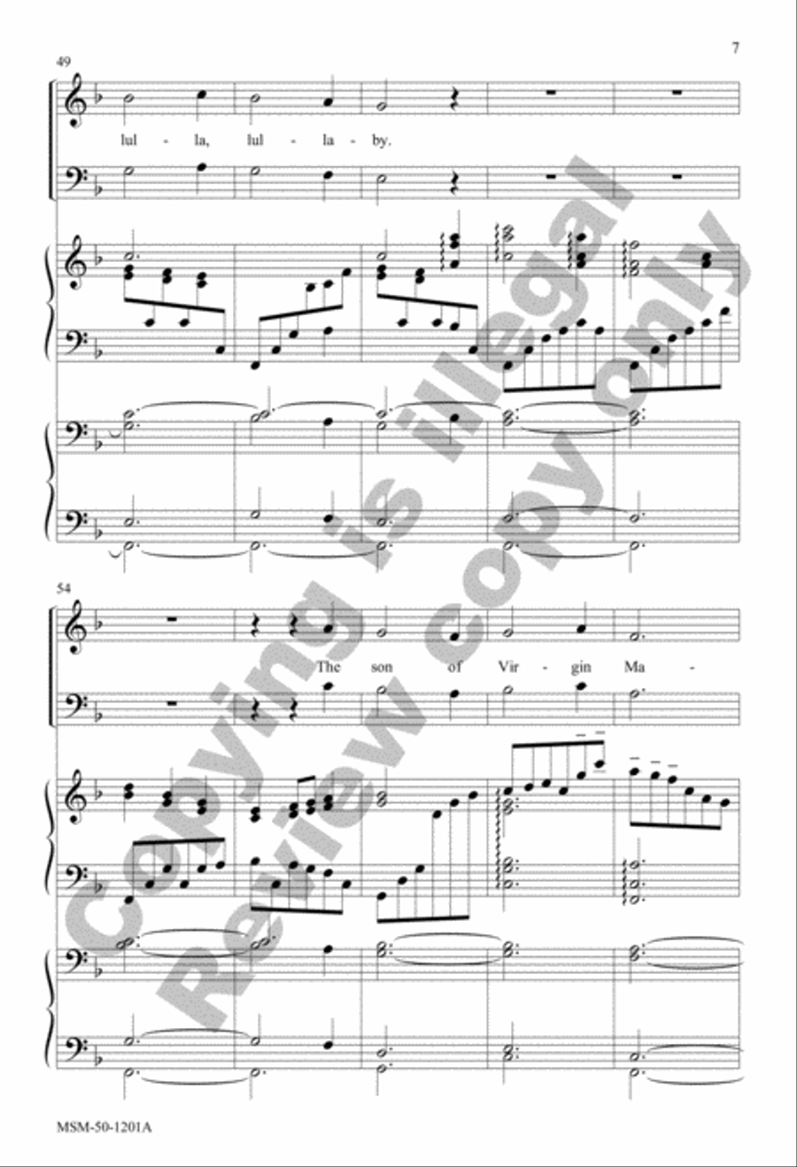 Joseph, Dearest, Joseph Mine 3-Part scores gallery preview page 7